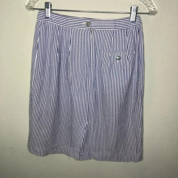 Garnet Hill Seersucker Skirt Size 6 - Picture 4 of 6